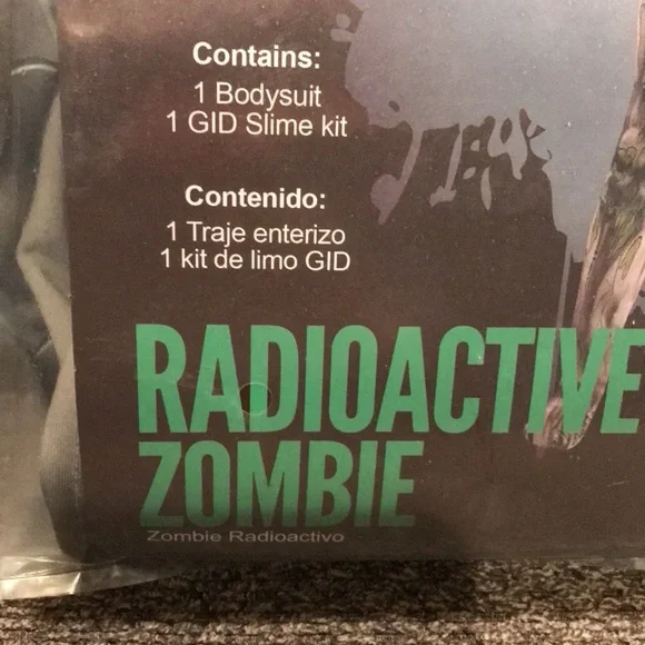 KIDS SLIME ZOMBIE MORPHSUIT Costumes Boy’s Size M(8) - Picture 5 of 8